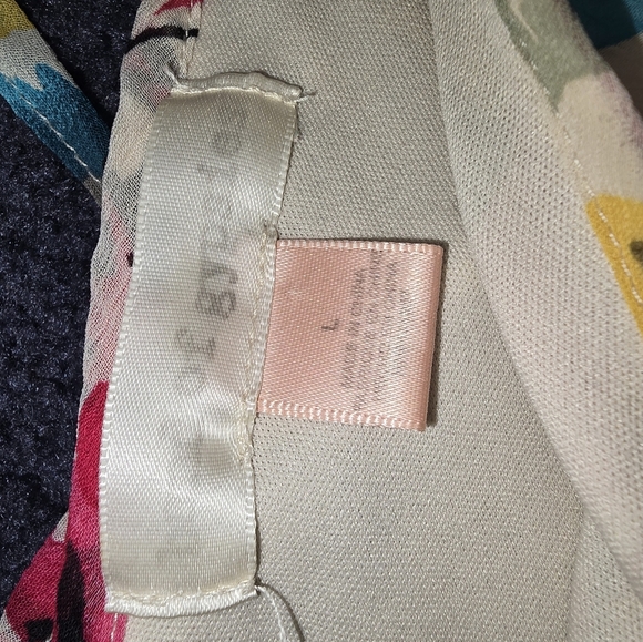 Band of Gypsies Floral Pink/ Yellow/Maxi Long Dress Boho Women's sz Larg Cottage - Picture 14 of 14